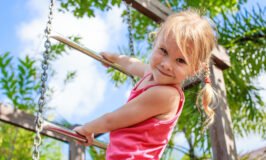 The girl on the playground